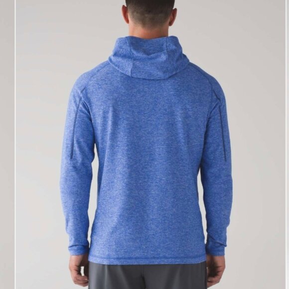 Lululemon Surge Warm Hoodie Heathered Hyper Blue - Picture 2 of 12